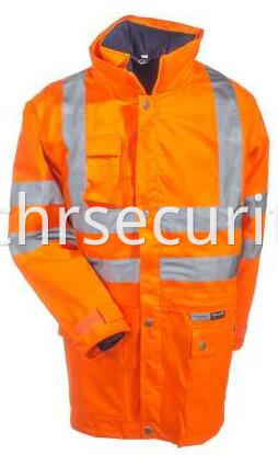 Men's High Visibility 4-In-1 Safety Hooded Jacket